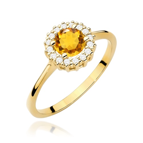 Bague W0572 Citrine 0,50ct Or jaune