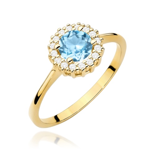 Bague W0572 Topaze  Swiss 0,50ct Or jaune
