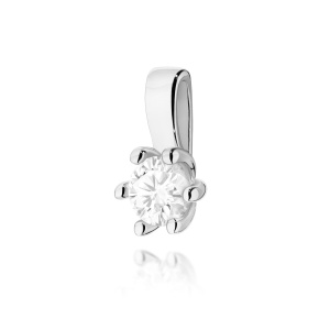 Zawieszka Z0222 Diament 0,15ct białe złoto
