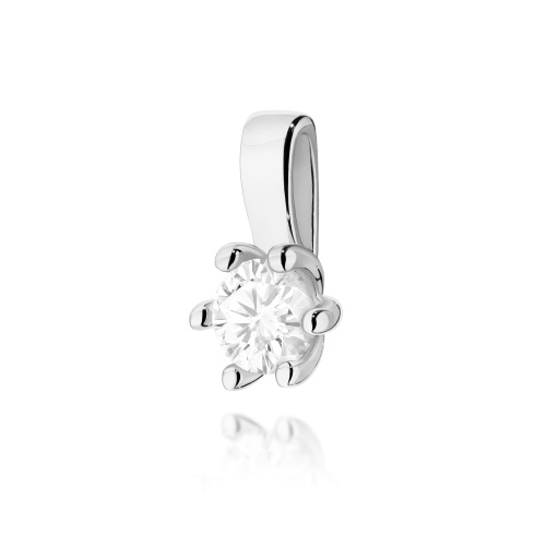 Pendentif Z0222 Diamant 0,15ct Or blanc