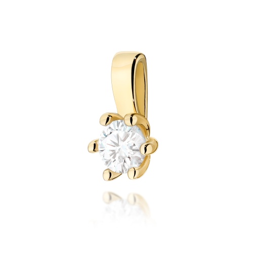 Pendentif Z0222 Diamant 0,15ct Or jaune