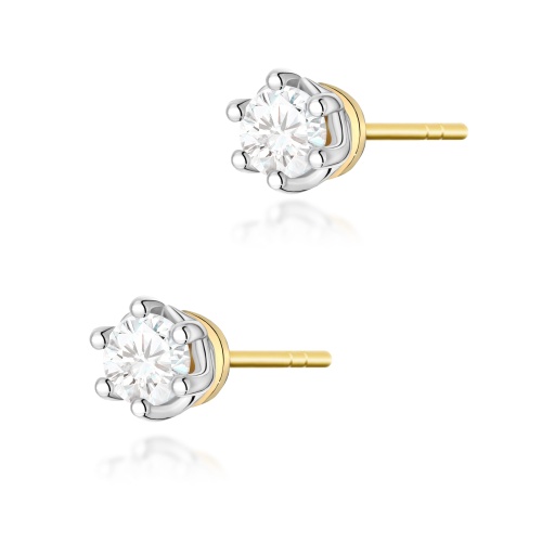 Boucles d’oreilles K0069 Diamant 2 x 0,40ct Or jaune