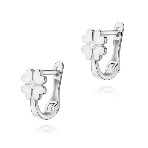 Ohrringe K0060 Diamant 2 x 0,03ct Weißgold