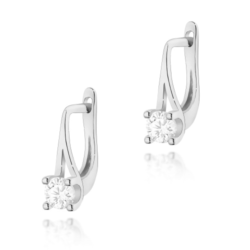 Boucles d’oreilles K0381 Diamant 2 x 0,20ct Or blanc
