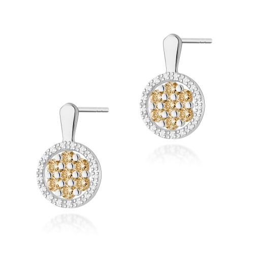 Boucles d’oreilles K0440 avec diamants Or blanc