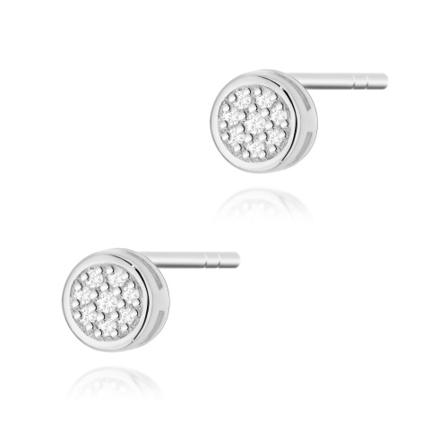 Ohrringe K0041 mit Diamanten Weißgold