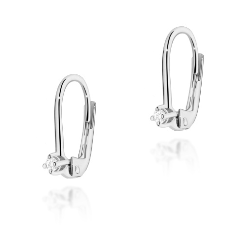 Ohrringe K0057 Diamant 2 x 0,04ct Weißgold