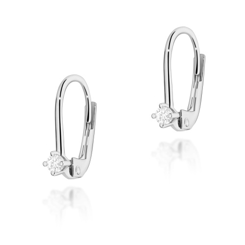 Ohrringe K0057 Diamant 2 x 0,07ct Weißgold