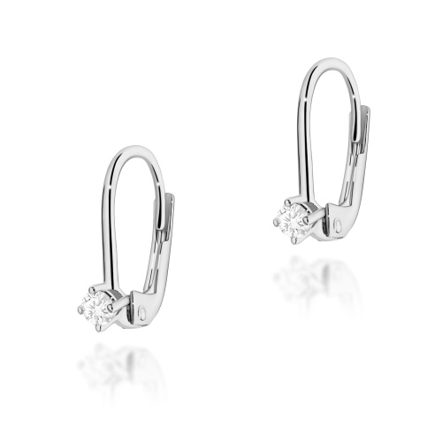 Ohrringe K0057 Diamant 2 x 0,08ct Weißgold