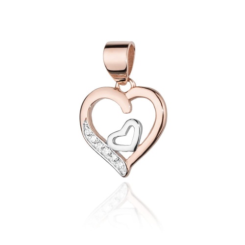 Pendentif Z0024 avec diamants Or rose