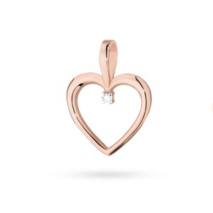 Zawieszka Z0028 Diament 0,005ct różowe złoto