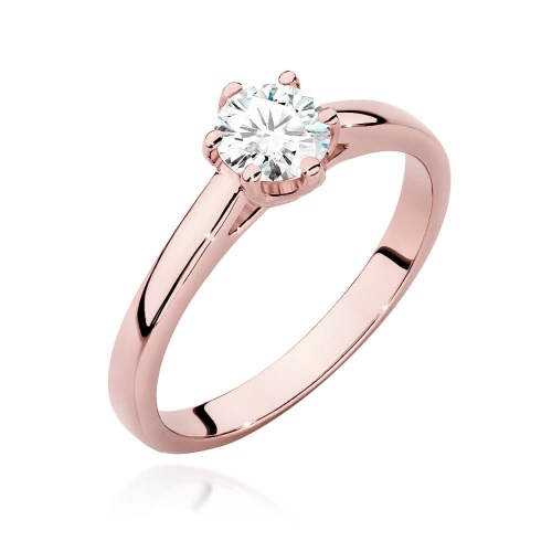Bague W0540 Diamant de laboratoire 0,50ct Or rose
