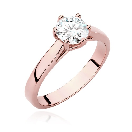 Bague W0540 Diamant de laboratoire 0,70ct Or rose