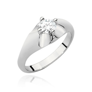 Pierścionek W0545 Diament Laboratoryjny 0,50ct białe złoto