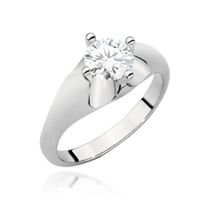 Pierścionek W0545 Diament Laboratoryjny 0,70ct białe złoto