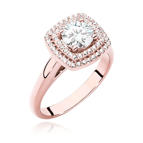 Bague W0548 Diamant de laboratoire 0,70ct Or rose