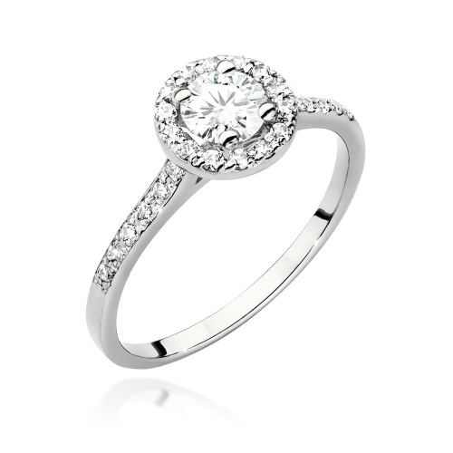 Ring W0551 Laborgezüchteter Diamant 0,50ct Weißgold