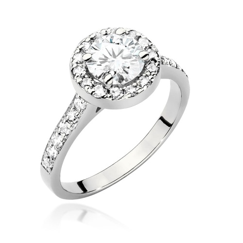 Ring W0551 Laborgezüchteter Diamant 0,70ct Weißgold