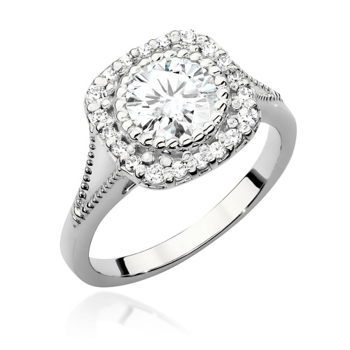 Ring W0552 Laborgezüchteter Diamant 0,70ct Weißgold