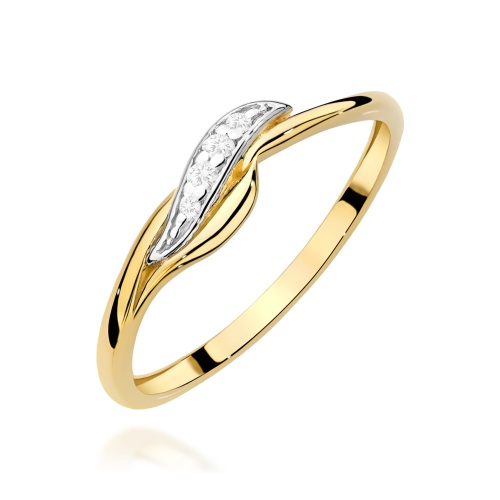 Bague W0673 avec diamants Or jaune