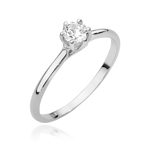 Inel W0499 Diamant de laborator 0,20ct AUR ALB