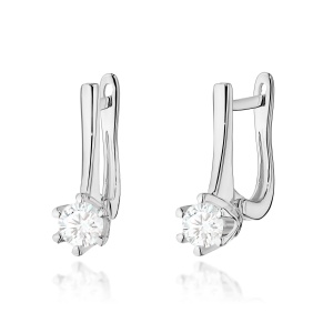 Kolczyki K0520 Diament Laboratoryjny 2 x 0,30ct białe złoto