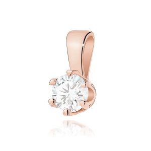 Zawieszka Z0220 Diament Laboratoryjny 0,30ct różowe złoto