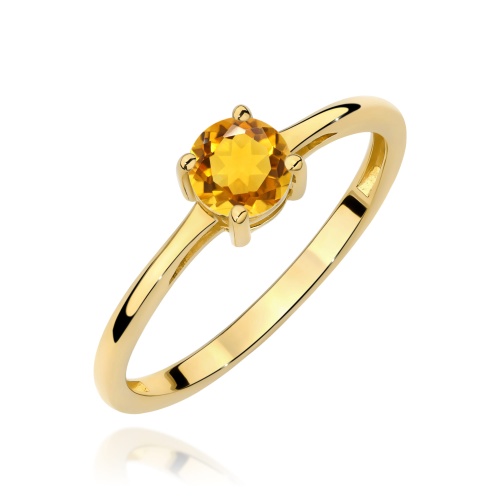 Bague W0656 Citrine 0,50ct Or jaune