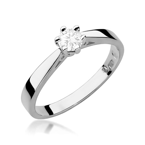 Inel W0229B Diamant de laborator 0,20ct AUR ALB