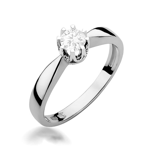 Inel W0228 Diamant de laborator 0,25ct AUR ALB