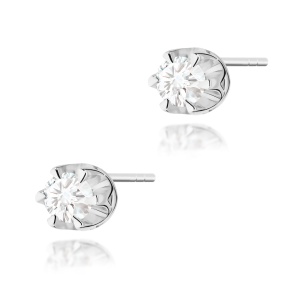 Kolczyki K0032 Diament 2 x 0,12ct białe złoto