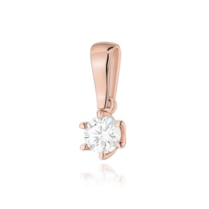 Zawieszka Z0575 Diament 0,30ct różowe złoto