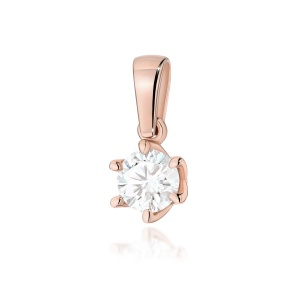 Zawieszka Z0575 Diament 0,50ct różowe złoto