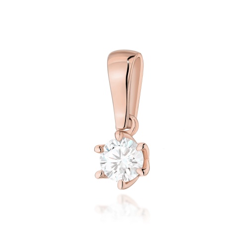 Pendentif Z0575 Diamant de laboratoire 0,30ct Or rose