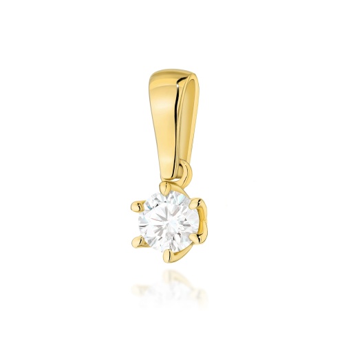 Pendentif Z0575 Diamant 0,30ct Or jaune