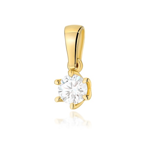 Pendentif Z0575 Diamant 0,40ct Or jaune