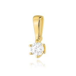 Zawieszka Z0575 Diament Laboratoryjny 0,30ct żółte złoto