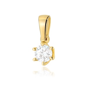 Zawieszka Z0575 Diament Laboratoryjny 0,40ct żółte złoto