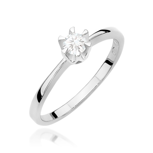 Ring W0111 Diamant 0,20ct Weißgold