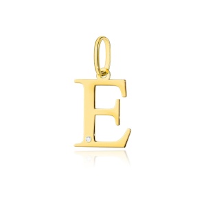 Zawieszka Z0069 Diament 0,005ct - litera E - żółte złoto