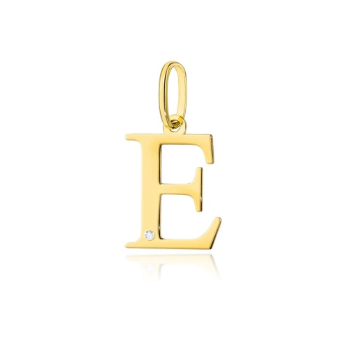 Zawieszka Z0069 Diament 0,005ct - litera E - żółte złoto