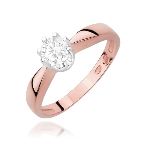Bague W0228 Diamant 0,30ct Or rose