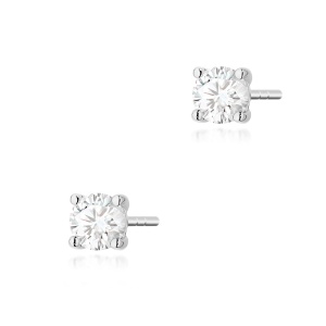 Kolczyki K0577 Diament Laboratoryjny 2 x 0.30ct białe złoto