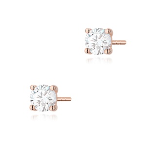 Kolczyki K0577 Diament 2 x 0.40ct różowe złoto