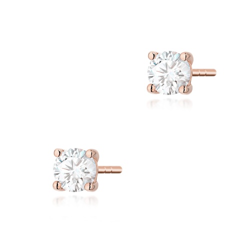 Kolczyki K0577 Diament 2 x 0.30ct różowe złoto