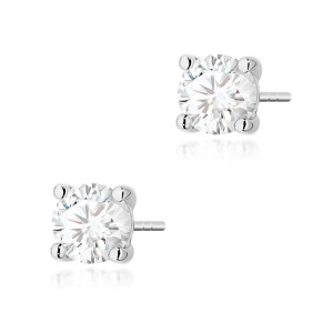 Kolczyki K0577 Diament Laboratoryjny 2 x 1.00ct białe złoto