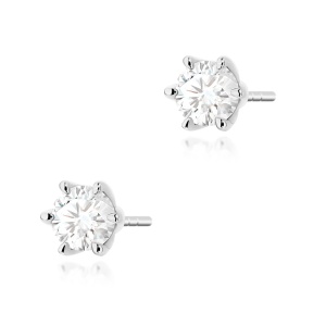 Kolczyki K0575 Diament Laboratoryjny 2 x 0.50ct białe złoto