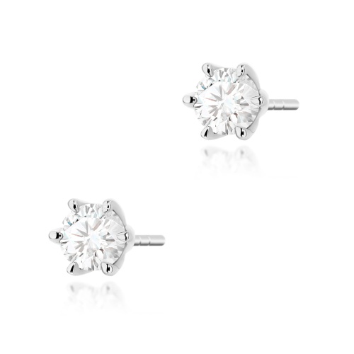 Boucles d’oreilles K0575 Diamant 2 x 0.40ct Or blanc