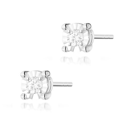 Ohrringe K0058 Diamant 2 x 0,03ct Weißgold