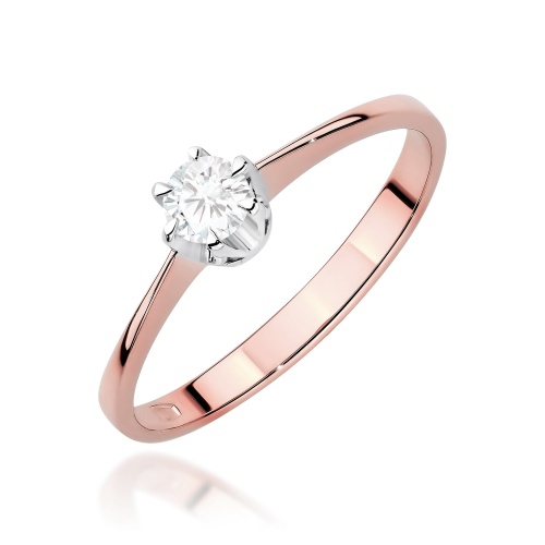 Bague W0220 Diamant 0,20ct Or rose
